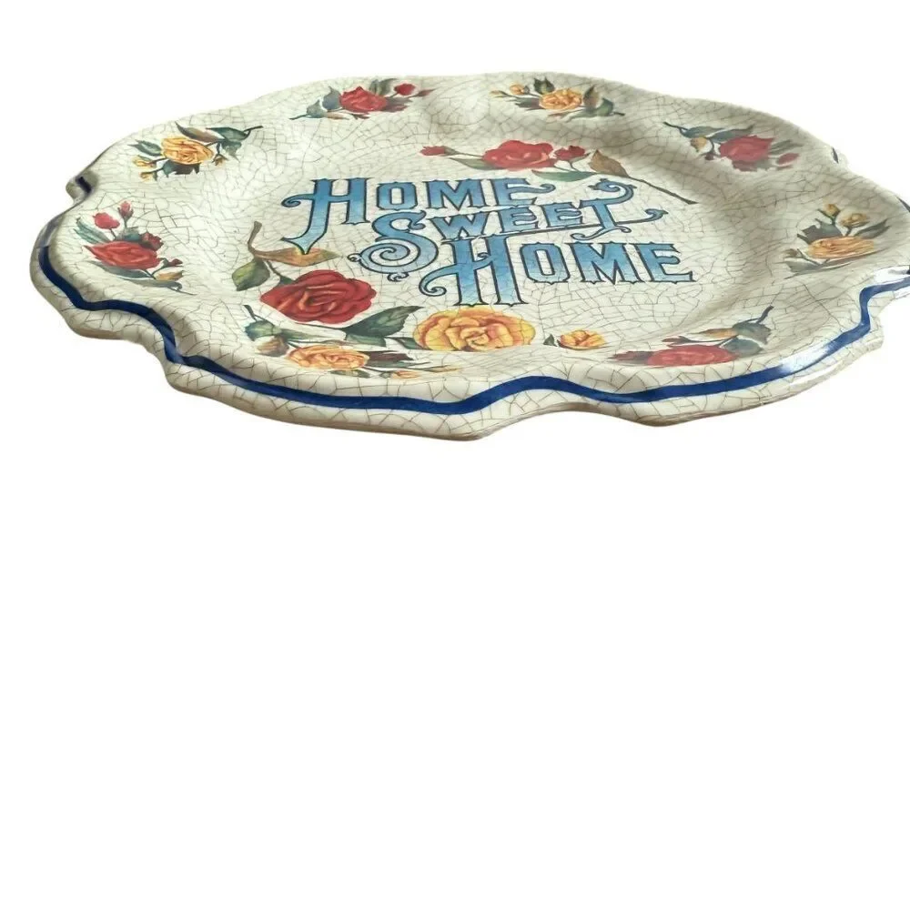 Lami Italy Plastic Melamine Wall Plate Hanging Decor Home Sweet Home Cottagecore